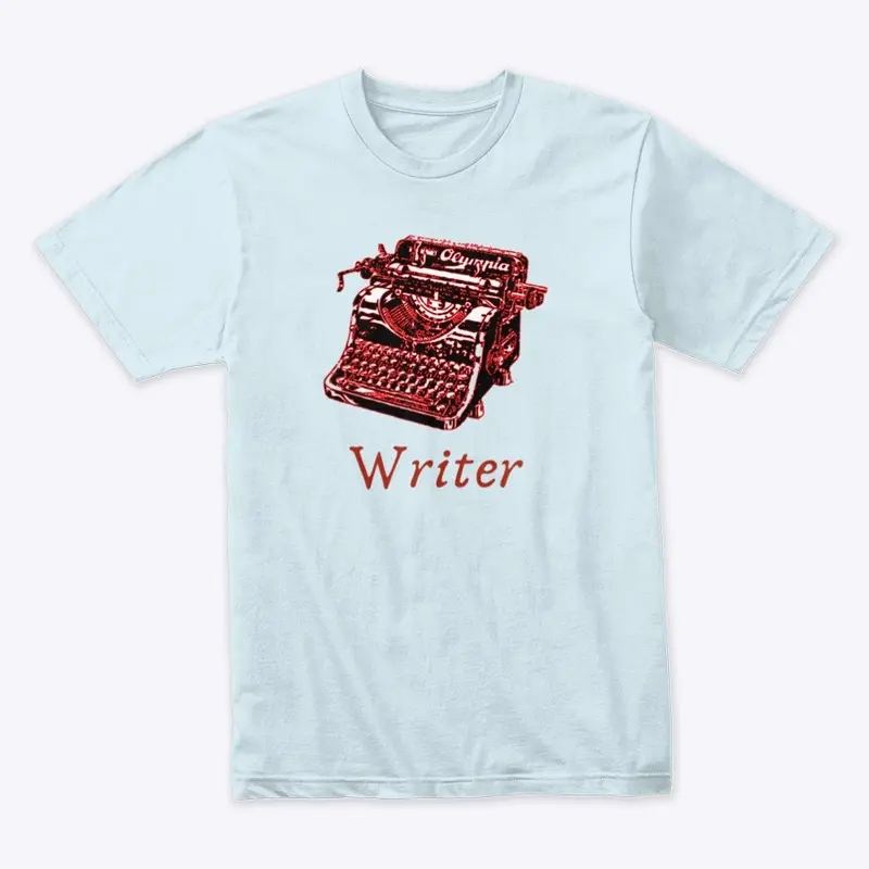 Red Typewriter Writer Red Text